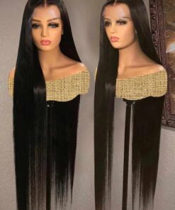 Perruque Lace Closure Wig lisse brésilienne Remy